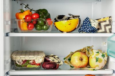 Beeswax Wraps used in fridge