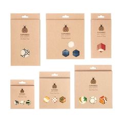 Hanging beeswax wraps boxes for retail stores