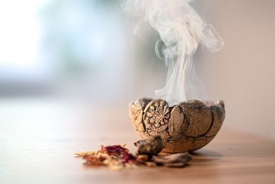 Fire Bowl with Tree Resin