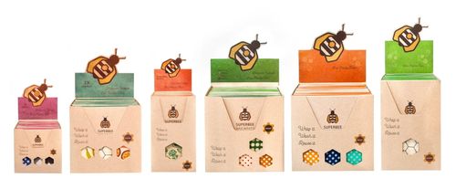 SuperBee wax wraps retail boxes on a store shelf