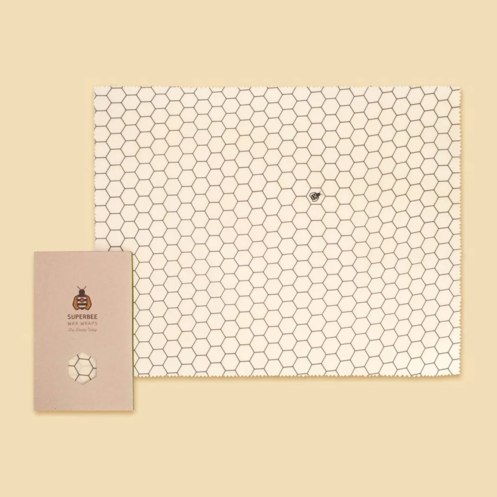 Beeswax Wrap XXL for bread in Hexagonia Design