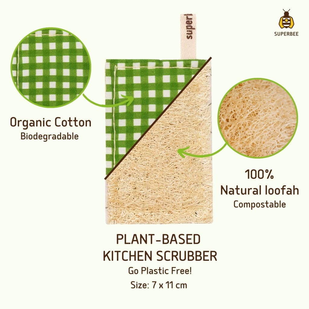 Loofah plant based kitchen sponge